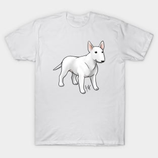 Dog - Bull Terrier - White T-Shirt
